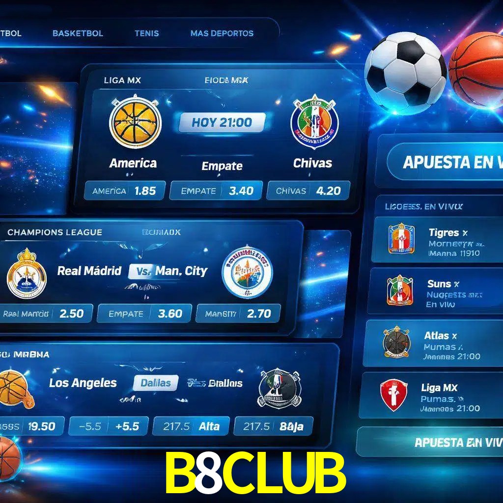 Mercados de apuestas deportivas B8CLUB para jugadores en México